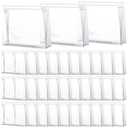 Xuniea 50 Pieces Mini Clear Makeup Bag Small Clear Zipper Pouch Travel Bag for Toiletries Plastic Cosmetic Organizer Waterproof for Women Men Vacation(8.66 x 6.88 x 2.16 In,Transparent)