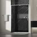 44-48" W x 71" H Pivot Glass Shower Door,Pivot Sliding Shower Door with 1/4"(6mm) Clear Glass, Brushed Nickel