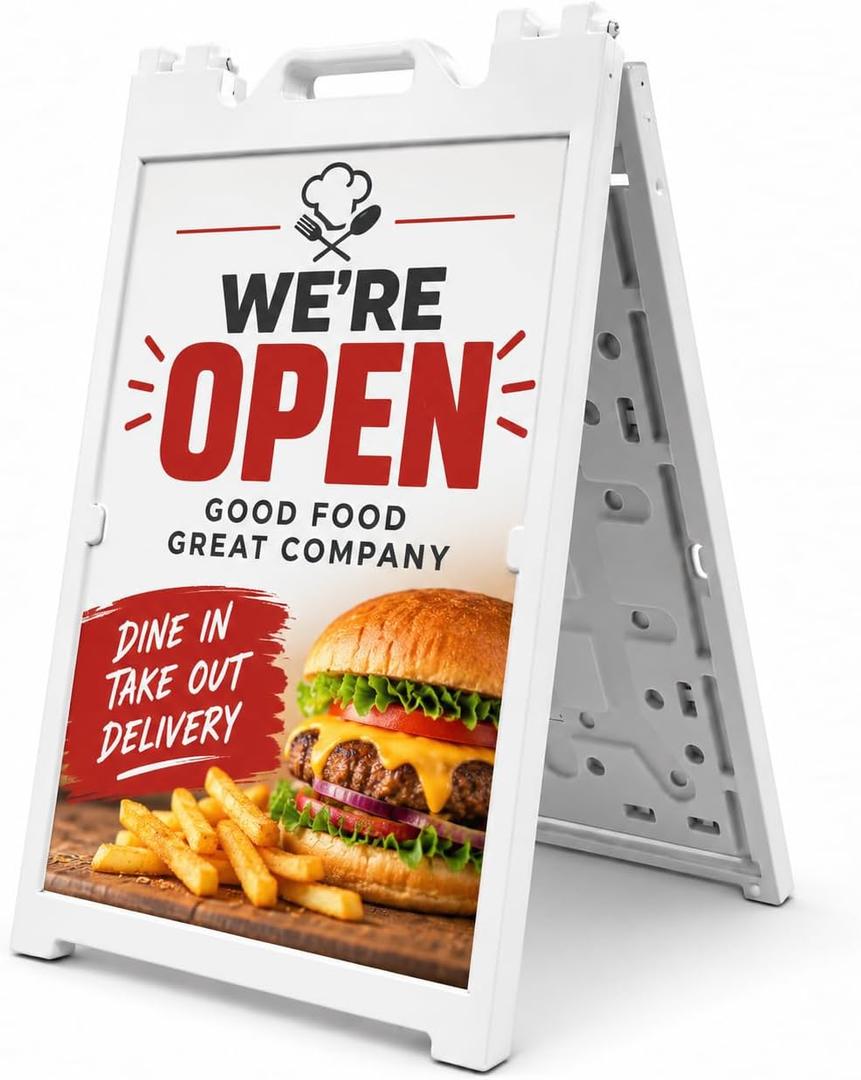 24" x 36" A Frame Sign, Double-Sided Water Fillable Sandwich Board