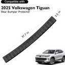 Rear Bumper Guards for Volkswagen VW Tiguan 2025 2026 Accessories ABS Material Trunk Door Entry Protector Rear Bumper Protector