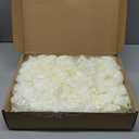 Artificial Rose Flowers, 200 pcs Foam Rose Bulk Ivory Fake Flower Heads for DIY Wedding Bouquets Rose Wall Kissing Balls Bridal Shower Centerpieces Arrangements Party Tables Decorations(Ivory)