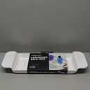 madesmart Expandable Bath Shelf, Adjustable Bathtub Tray for Bath-Night, Holds Glasses, Soaps, Toys & Bath Essentials, Non-Slip Grip, Fits Most Tubs