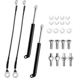 2Pcs Tailgate Shock Lift Supports Rear Gas Dampers Springs Kit Compatible with 2024 2025 2026 Toyota Tacoma (No-Drill Bolt-on) with Mounting Hardware.