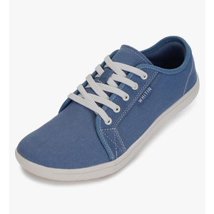 WHITIN Women's Canvas/Leather Barefoot Shoes | Wide Width Minimalist Sneakers | Classic Fit Low Top,39