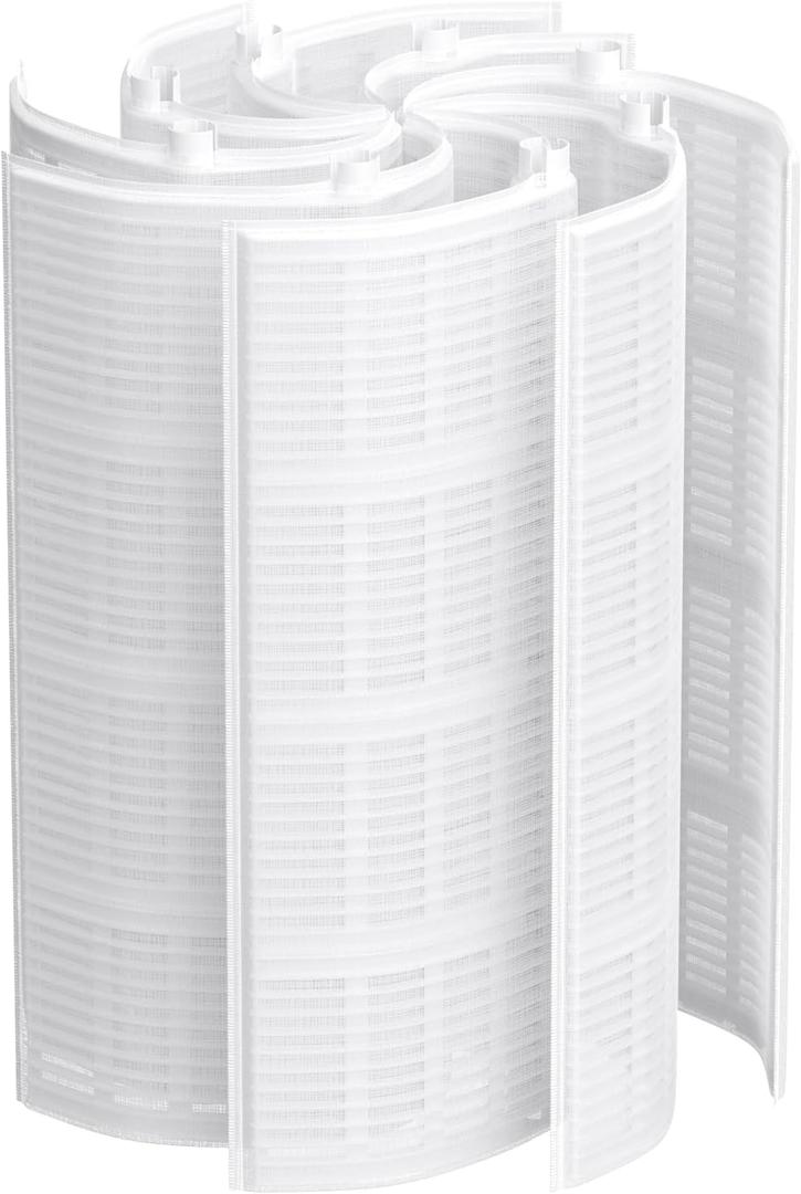 48 Sq.Ft FS-2004 DE Grid Pool Replacement Filter Set Compatible with Unicel FS-2004, for Filbur FC-9540, for PFG-2448, for Hayward Pro-Grid DE4820(DEX4800DA), for MicroClear DE4800, 7 Full + 1 Partial (White)