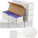 Top Loader Box 8Pack–7200Count, Sports Card Organizer with 30 Dividers & Labels for TCG, MTG, Magic,Trading Cards Archival Safe,Stackable Design