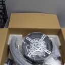 ZMISHIBO Low Profile Ceiling Fans with Lights and Remote, 20 Inch Flush Mount Ceiling Fan with Light, 3000K-6000K Dimmable Fandelier LED Fan Light, 6 Wind Speeds Black Ceiling Fans for Bedroom