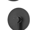 WRISIN Black Shower Faucet Set with Tub Spout, Black Shower Head and Handle Set, Bathtub Faucet Set with 6 Inch High-Pressure Rain Showerhead