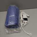 Heated Blanket Electric Throw, Soft Flannel Heating Blanket with 8 Hours Auto Off 10 Fast Heating Levels Machine Washable Sherpa Heated Blanket with Overheating Protection (Throw (50" x 60"), Blue)