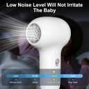 Cordless Hair Dryer for Baby, Kids Model with Charging Base, Gentle Airflow Mini Hair Dryer, Portable Travel Design, Small Dryer for Infant Delicate Skin
