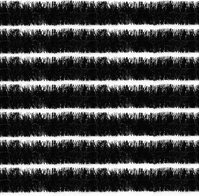 160 Feet Black Tinsel Garland Christmas Foil Tinsel Garland Decoration Metallic Banner Wall Hanging Streamers for Christmas Tree Birthday Party Decorations (3.54" x 100', Black)