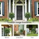 FOREST PRINCE 68" Artificial Ferns for Outdoor, UV Resistant Giant Faux Boston Fern Bush with 92 Fronds, Large Fake Plants Fade Resistant for Porch Patio Garden Home Decor