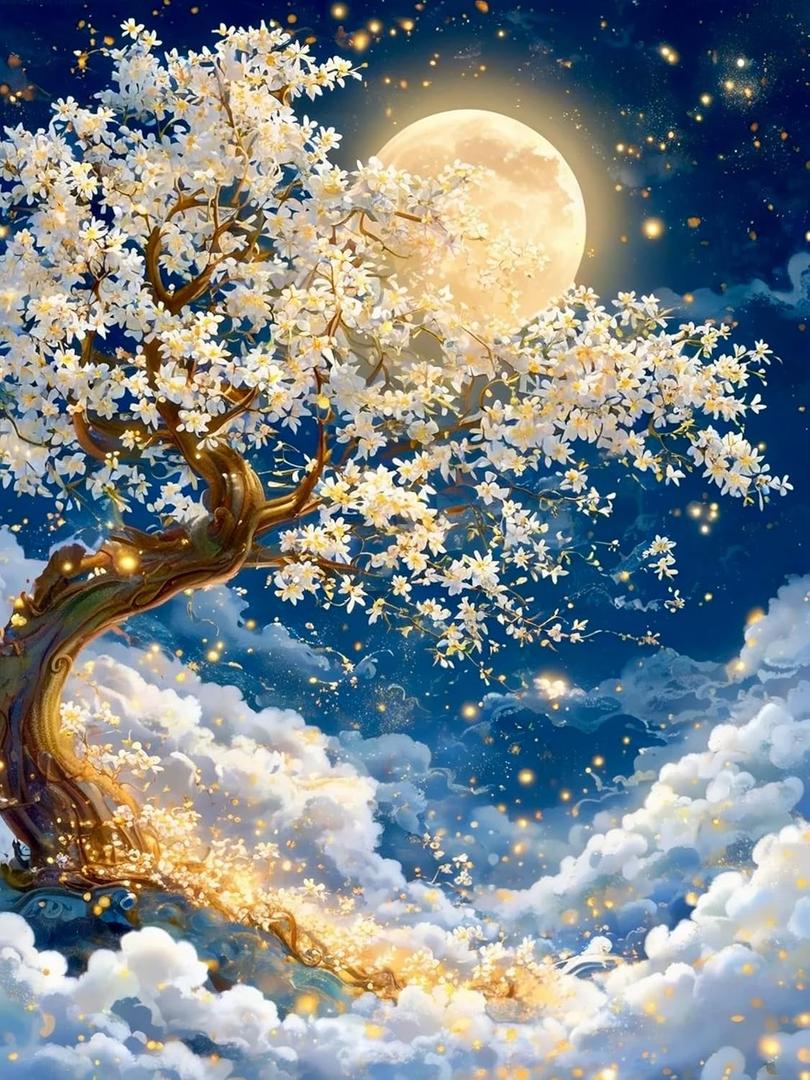 Rousp Extra Large Diamond Art Kits for Adults Energy Tree of Life Diamond Painting Big Size Full Drill Beginners Craft Kits for Home Wall Decor Gifts 24x32 Inches