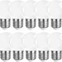 G14 LED Bulb 3W Globe Vanity Light Bulb 20 Watt Replacement,Cool White 6500K LED Light Bulb, E27 Base Small Night Light Bulbs, Non-Dimmable, 10 Pack