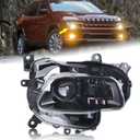 Right Passenger Side Halogen Headlight Accessories Compatible for 2014-2018 Jeep Cherokee With Bulbs RH Head lamp Assembly 61802846AE CH2503249
