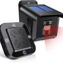 Woinnmm Solar Wireless Driveway Alarm 1/2 Mile Long Range, Driveway Alarms Wireless Outdoor WeatherproofMotion Sensor&Detector,Driveway Alert System for Monitor & Protect Inside and Outside Property