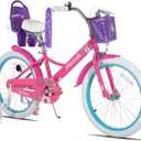 JOYSTAR Little Daisy Kids Bike for Girls Boys Ages 2-10 Years, 12 14 16 20 Inch Girls Bikes with Doll Bike Seat & Streamers, Boys Bike with Flag & Number Plate, Multiple Colors