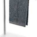 JQK Hand Towel Holder Stand Brushed, Modern Tree Rack Free Standing for Countertop with 12 Inch Bar, 304 Stainless Steel Thicken 0.8mm, HTT170-WN