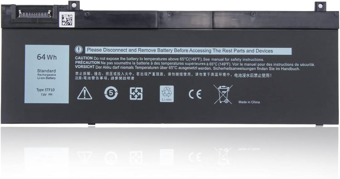 5TF10 Battery Replacement for Dell Precision 7530 7730 7540 7740 P34E P74F Series NYFJH RY3F9 0RY3F9 7M0T6 GHXKY P34E001 P34E002 P74F002 P74F001 7.6V 64Wh
