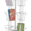 SSWBasics Rotating Greeting Card Rack - 48 Pocket - Overall Dimension: 65H x 16D - 48 Pockets Total (Each 5W x 7H x 1 5/8D) - Perfect for Thrift, Retail, Grocery, and Convenience Stores
