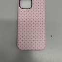 Jusy Compatible with MagSafe Polka Dot Case for iPhone 15, Cute Aesthetic Polka Dots Magnetic Phone Case, Soft TPU and Hard PC Protective Phone Cover for Women GirlsMatte - Pink