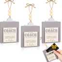 DoubleFill 4 Pcs Thanks Coach Gift Card Holder Coach Gift Wooden Gift Cards Organizer Holder Ornament for Coach, Teachers, Mentors and Sports Events