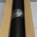 AggAuto 47x16 inches Car Pickup Truck Grill Mesh Spoiler Bumper Vent Aluminum Alloy Automotive Grille Insert Air Intake Racing Honeycomb Hole 6mm Spacing 1mm Black