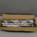 1.3 Inch Diameter Closet Rods for Hanging Clothes 17-87 Inch Adjustable, Metal Heavy Duty Closet Pole, Silver Closet Bar for Hanging Clothes, Suitable for Closet, Wardrobes, Bathroom, Windows