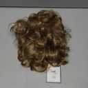 Baruisi Short Curly Wavy Blonde Brown Wigs for Women Natural Looking Synthetic Hair Replacement Wig
