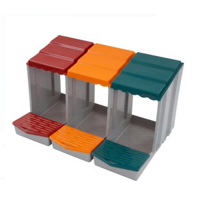 Chicken Nesting Box,PP Chicken Egg Laying Box,Nesting Boxes for Chicken Coop,Heavy Duty Chicken Laying Boxes for Hens Ducks Poultry Comfortable Spacious Easy to Clean (3 Cavity)