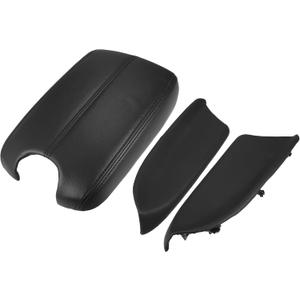 X AUTOHAUX 1 Set Car Center Console Cover Front Door Panels Armrest Replacement for Honda Accord 2008 2009 2010 2011 2012 Black