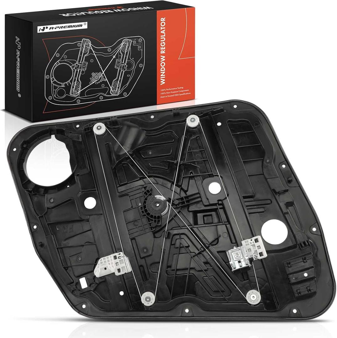 A-Premium Front Passenger Side Power Window Regulator with Motor (6-Pin)