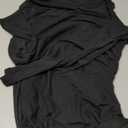 Womens Sexy Mesh Long Sleeve Shirts Fashion Clothing Turtle Necks Sheer Ruched Going Out Tops Fall Outfits Slim Fit Blouses (Medium, Black)