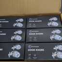 Lanwandeng (6Sets) All Keyed Same Entry Door Knob and Single Cylinder Deadbolt Combo Set, Satin Nickel Exterior Door Knobs with Lock and Keys for Entrance and Front Door