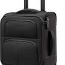 LOVEVOOK Underseat Carry On Luggage Airline Approved, 16 Inch Softside Suitcases with Spinner Wheels, Lightweight Carry-on Suitcase with TSA Lock for Women Men, Luggage for Travel Business Trip