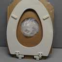 Mayfair Cassel Slow Close Toilet Seat, Easy Clean, Non Slip Premium Wood Seat, Easy Install, Made in USA, Elongated, Biscuit
