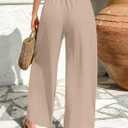 Acelitt Womens Casual Lightweight Palazzo Pants, S-XXL (Beige, S)