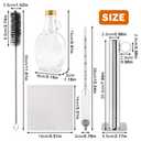 Maple Syrup Hydrometer Test Cup Kit, Maple Sap Hydrometer with Stainless Steel Maples Syrup Equipment, Design for Maples Syrups Supplies, Easy to Read and Accurate