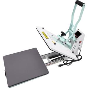 BetterSub Heat Press 15x15 inch Digital Heat Press Machine, Slide Out Industrial Quality T-Shirt Heat Transfer Machine Teal