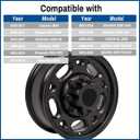 8 Lugs 8.43" Wheel Center Caps for Chevrolet 1999-2017 Avalanche Silverado Suburban 2500 3500 Express Savana Sierra Yukon 15039488 15039489 9597169 9597170 Center Hubcaps, 4 PC Matt Black