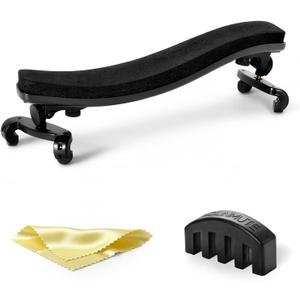 Ergonomic Violin Shoulder Rest for Students & Beginners Lightweight Adjustable Fit for 4/4 & 3/4 Violins Soft EVA Padding, Secure Silicone Feet
