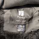 Pursky Men's Winter Coats Thicken Fleece Lined Cotton Coat Men Warm Cargo Jacket Men's Windproof Insulated Parka with Hood Dark Gray 4XL