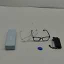 Blue Light Blocking Glasses - Fashion Square Eyeglasses, Anti UV Ray Computer Gaming Glasses Blue Blockers for Women/Men (*Black & Transparent)