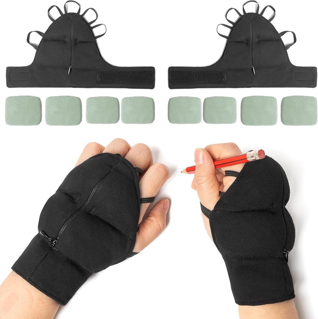 Weighted Gloves for Tremors, Wrist Weights for Hand Tremors and Parkinsons Patients, Steady Hand Adjustable Weighted Gloves (Patent Pending) (Large) Weighted Gloves for Tremors, Wrist Weights for Hand Tremors and Parkinsons Patients, Steady Hand Adjustable Weighted Gloves (Patent Pending) (Large)
