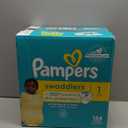 Pampers Swaddlers Diapers, Size 1 (8-14 lbs), 164 Count, Absorbent, Keeps Baby Dry and Comfortable, Skin Safe Disposable Baby Diaper 