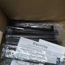 Ravinte 30 Pack Matte Black Square Drawer Handles 6-1/4 inch Center to Center