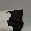 Ouzorp Car Steering Wheel Cover, Microfiber Leather Steering Wheel Covers with Anti-Slip Lining, Universal 14.5-15 inchs Black with Red line