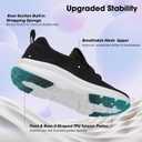ZOVE Wide Toe Box Shoes Women Extra Wide Width Sneakers Ultra Light Road Running Shoes Non-Slip Tennis Sneakers Breathable Walking Athletic (Black)