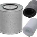 FR400 Replacement Filter for Austin Healthmate FR400 Air Purifier and Austin Air Models HM400 HM402 HM405 HM410 HM450, H14 True HEPA with High Efficiency Activated Carbon and 2 Pack Pre-Filter