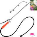 Enhon All Metal Pump Sprayer Wand with 2 Types of Nozzles, 3 Hole Nozzle Replacement, Stainless Steel Pump Action Pressure Sprayer with Adjustable Nozzle & Hose